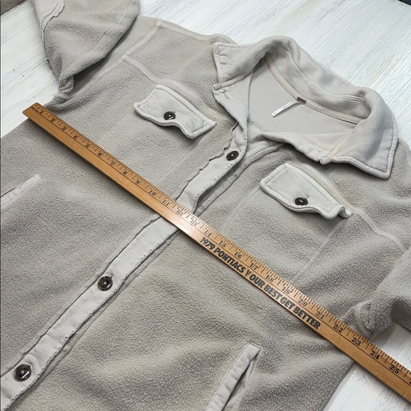 Free People Ruby Jacket Stone Color Button-Up Jacket Sz S - Picture 5 of 14